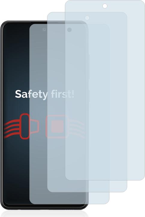 Actual product image Savvies Tempered Glass (3 Piece, Samsung Galaxy A72)