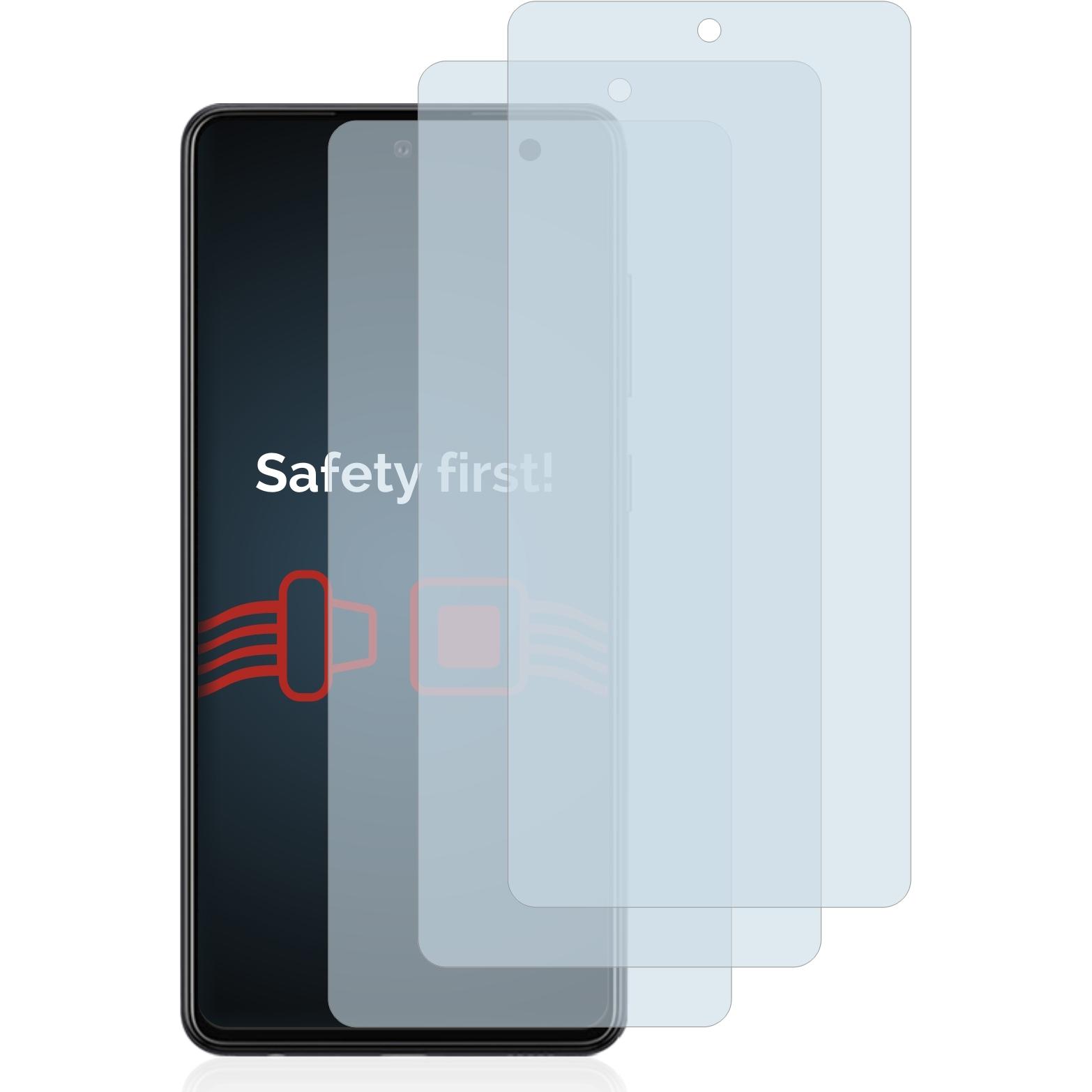 Thumbnail - Savvies Panzerglas Hartglas Displayschutz (3 Stück, Samsung Galaxy A72), Smartphone Schutzfolie, Transparent