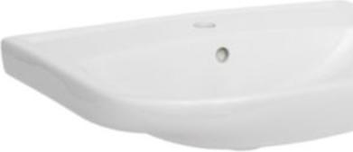 Produktbild Alterna Vitra håndvask - 570x425mm. Hvid porcelaen. Til Defa baeringer
