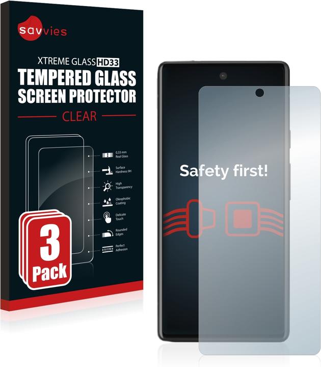 Actual product image Savvies Tempered Glass (3 pcs., Google Pixel 6a)