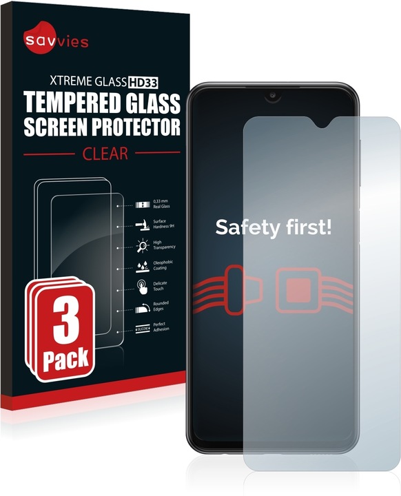 Immagine prodotto Savvies Vetro Temperato Pellicola Protettiva (3 Pezzo/i, Samsung Galaxy A23)