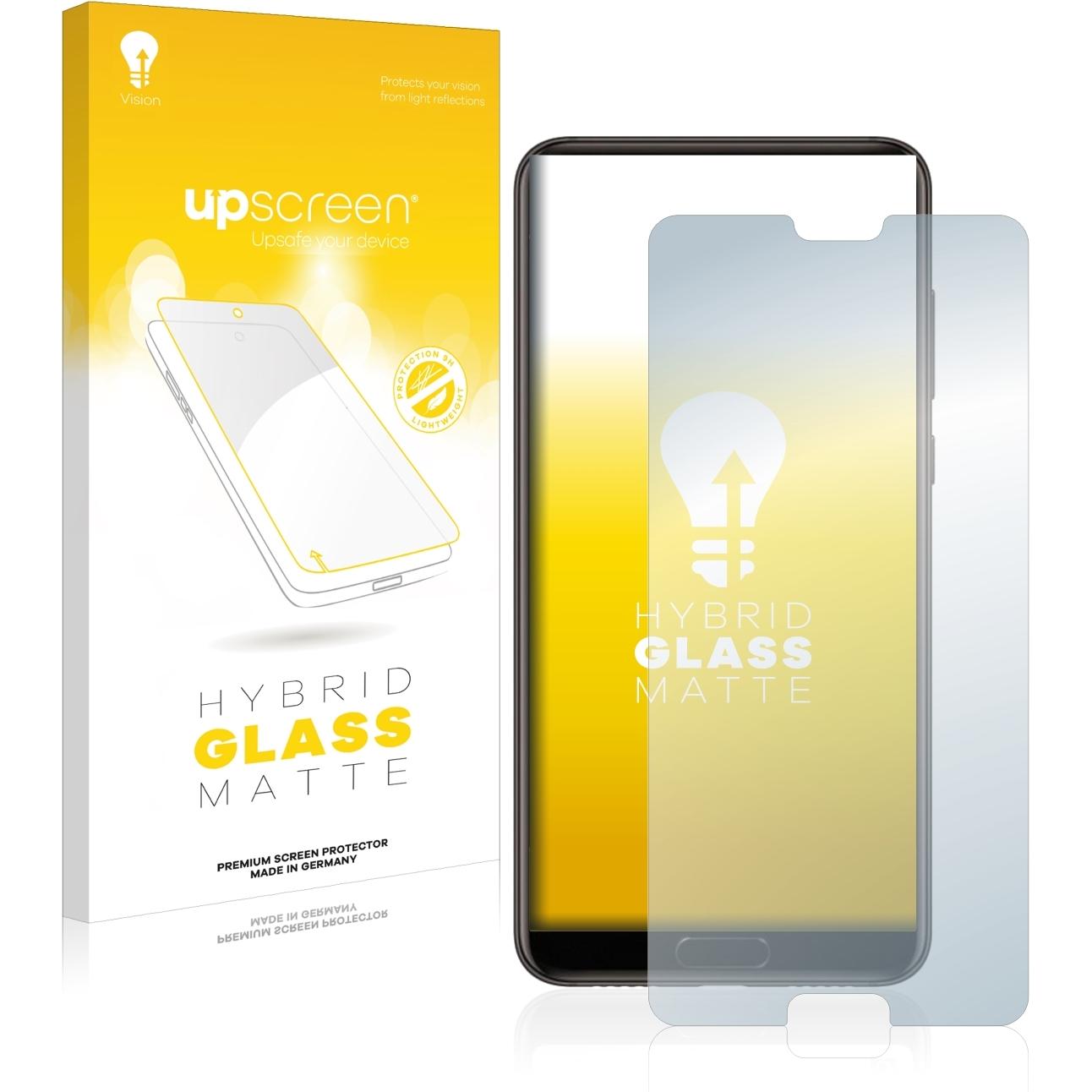 upscreen Reflection Shield Panzerglasfolie Matt (1 Stück, Huawei P20), Smartphone Schutzfolie, Grau