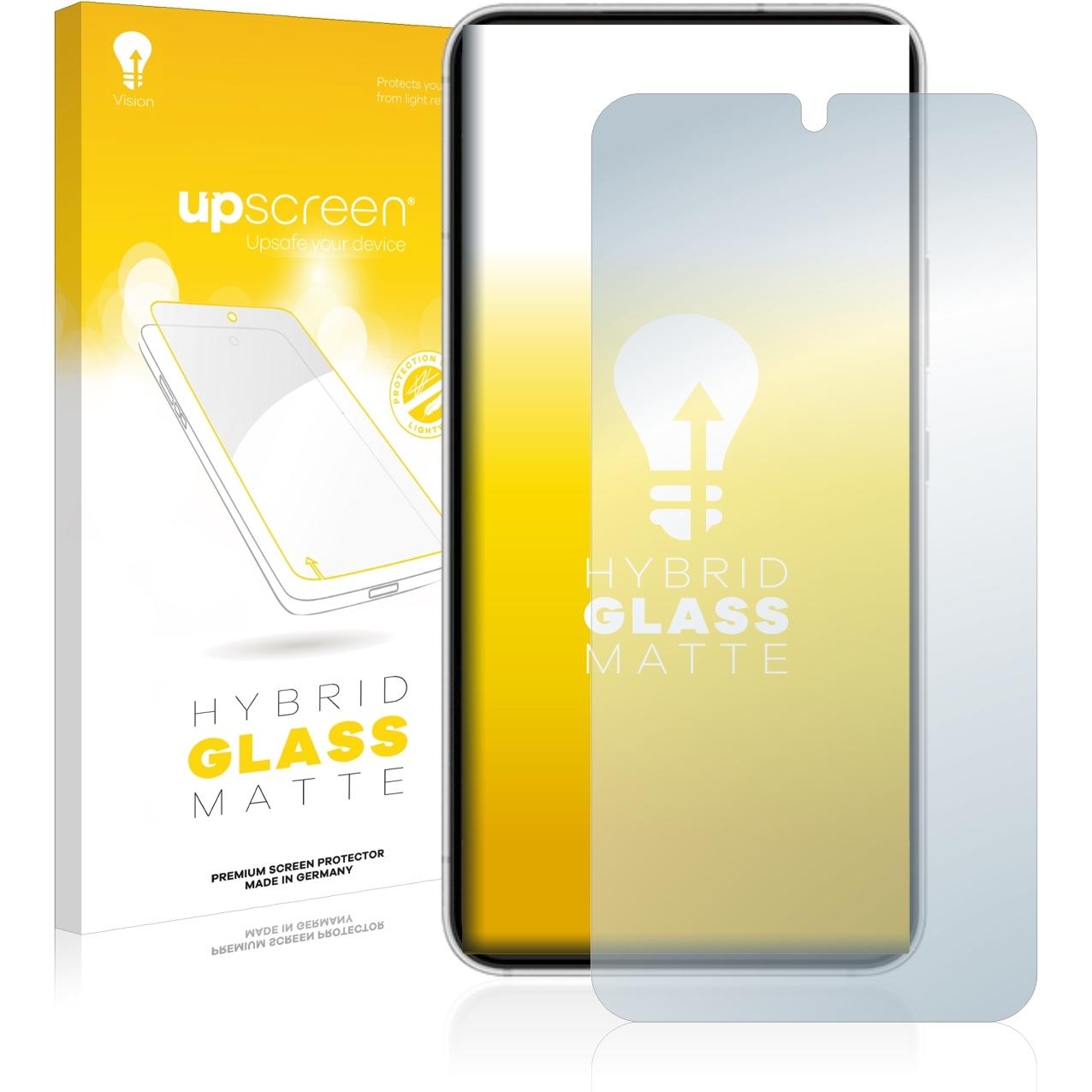 upscreen Reflection Shield Panzerglasfolie Matt (1 Stück, Samsung Galaxy S22 5G), Smartphone Schutzfolie, Grau