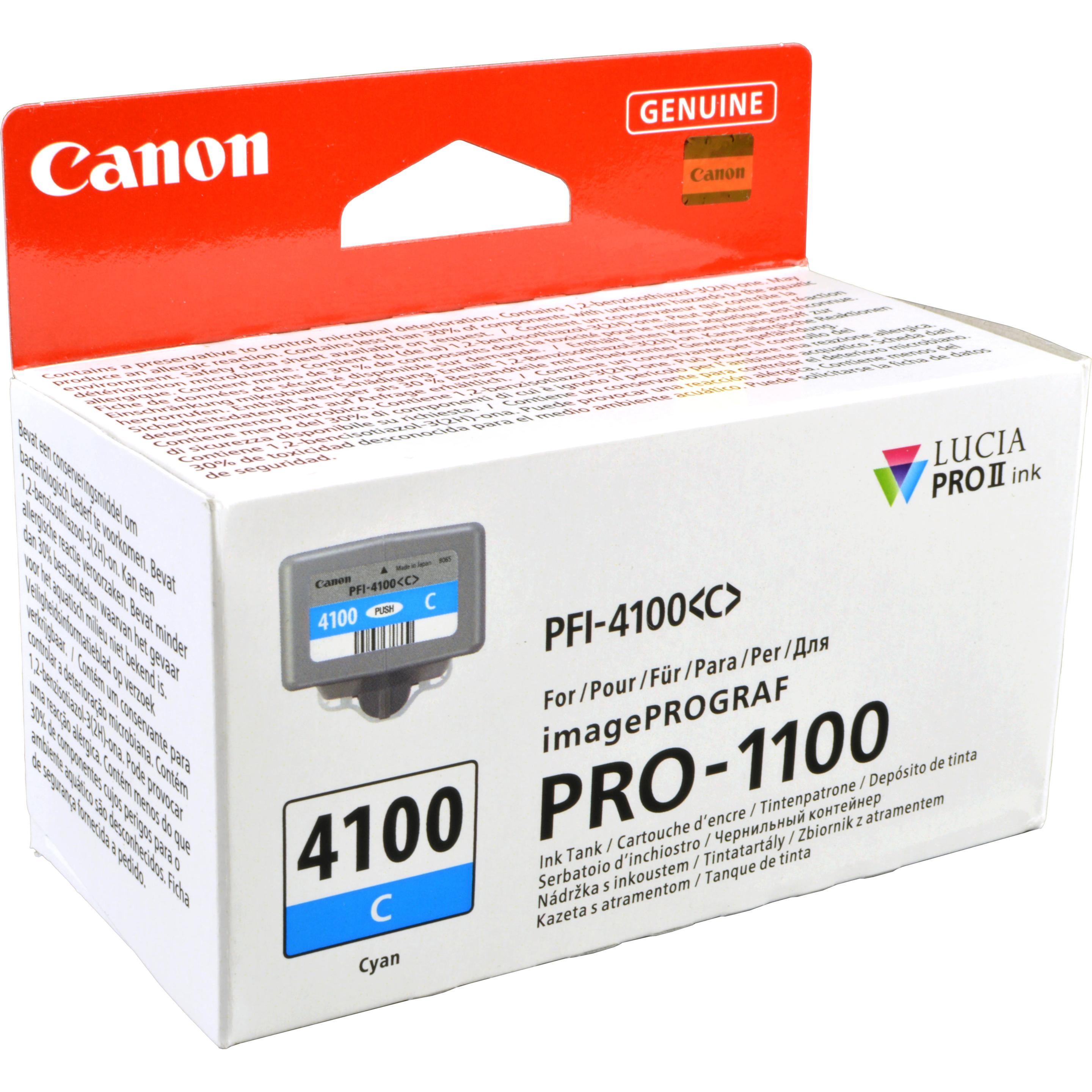 Thumbnail - Canon, Druckerpatrone, PFI-4100 C cyan (C)