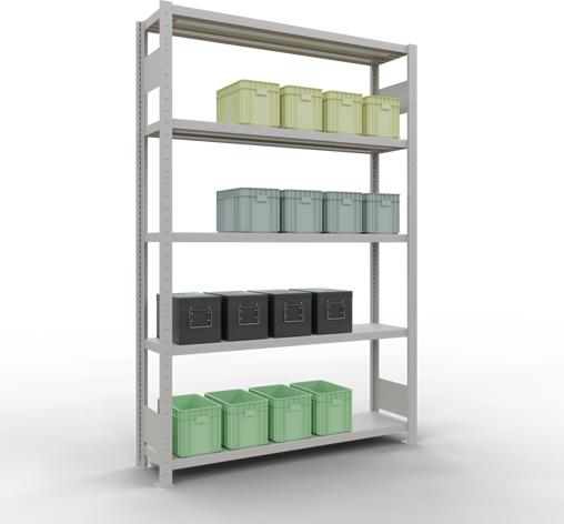 Actual product image Schulte Lagertechnik MULTIplus250 basic racking system with length ledgers