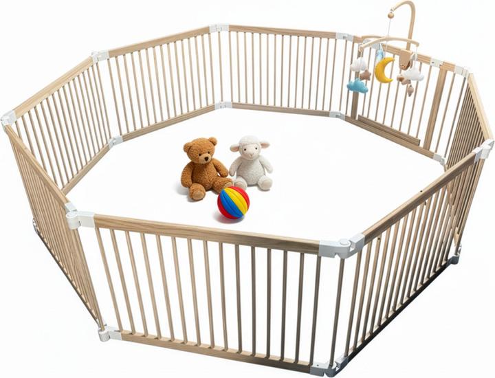 Image du produit Relaxdays Parc pour bébé en pin