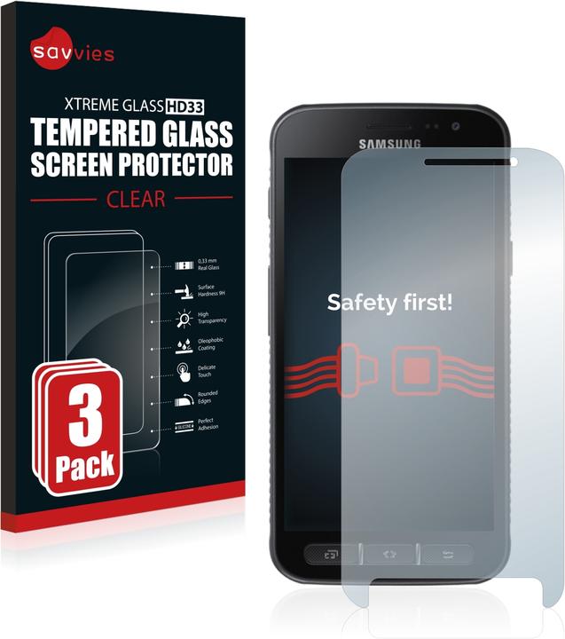 Image du produit Savvies Verre Trempé Protection Écran (3 pièce(s), Samsung Galaxy Xcover 4s)