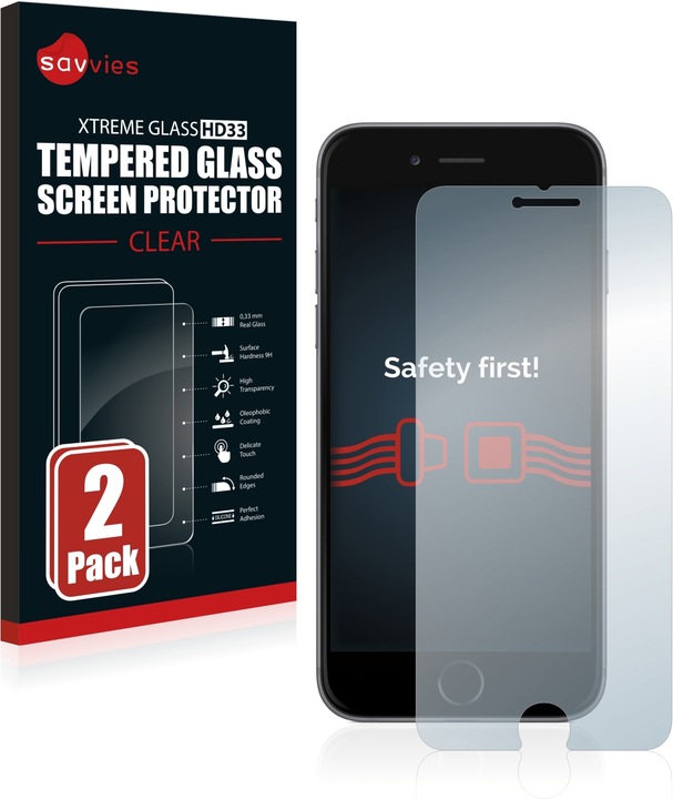 Produktbild Savvies Panzerglas Hartglas Displayschutz (2 Stück, Apple iPhone 6)