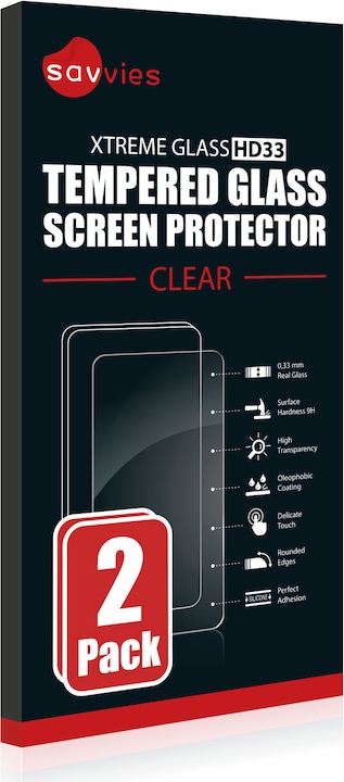 Produktbild Savvies Panzerglas Hartglas Displayschutz (2 Stück, Apple iPhone 6)