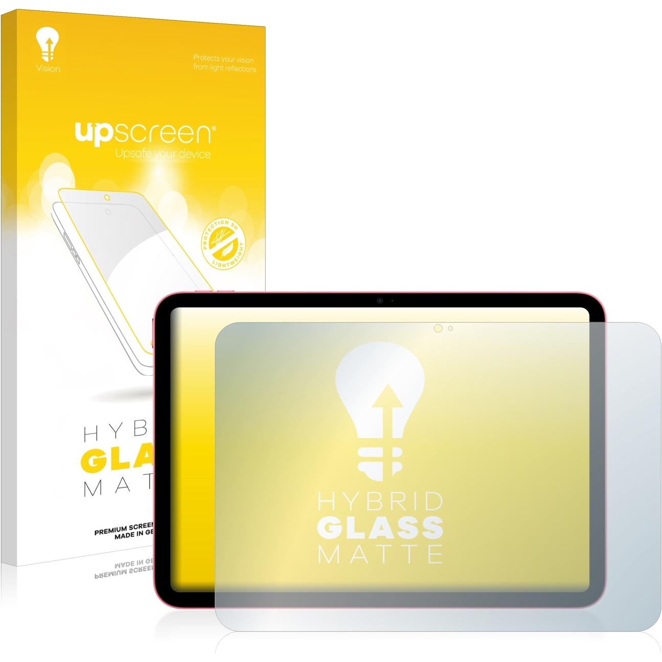 upscreen Reflection Shield Panzerglasfolie Matt (1 Stück, iPad 2022 (10. Gen)), Tablet Schutzfolie