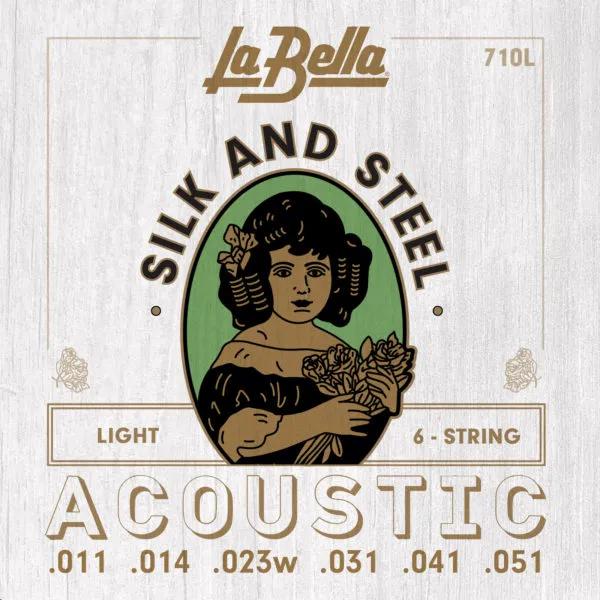 La Bella 710L Silk & Steel Light 011/051 (6 x, Gitarre, 0.01"), Saiten