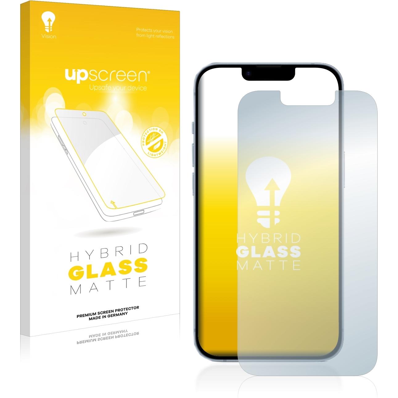 Thumbnail - upscreen Reflection Shield Panzerglasfolie Matt (1 Stück, Apple iPhone 14), Smartphone Schutzfolie, Grau