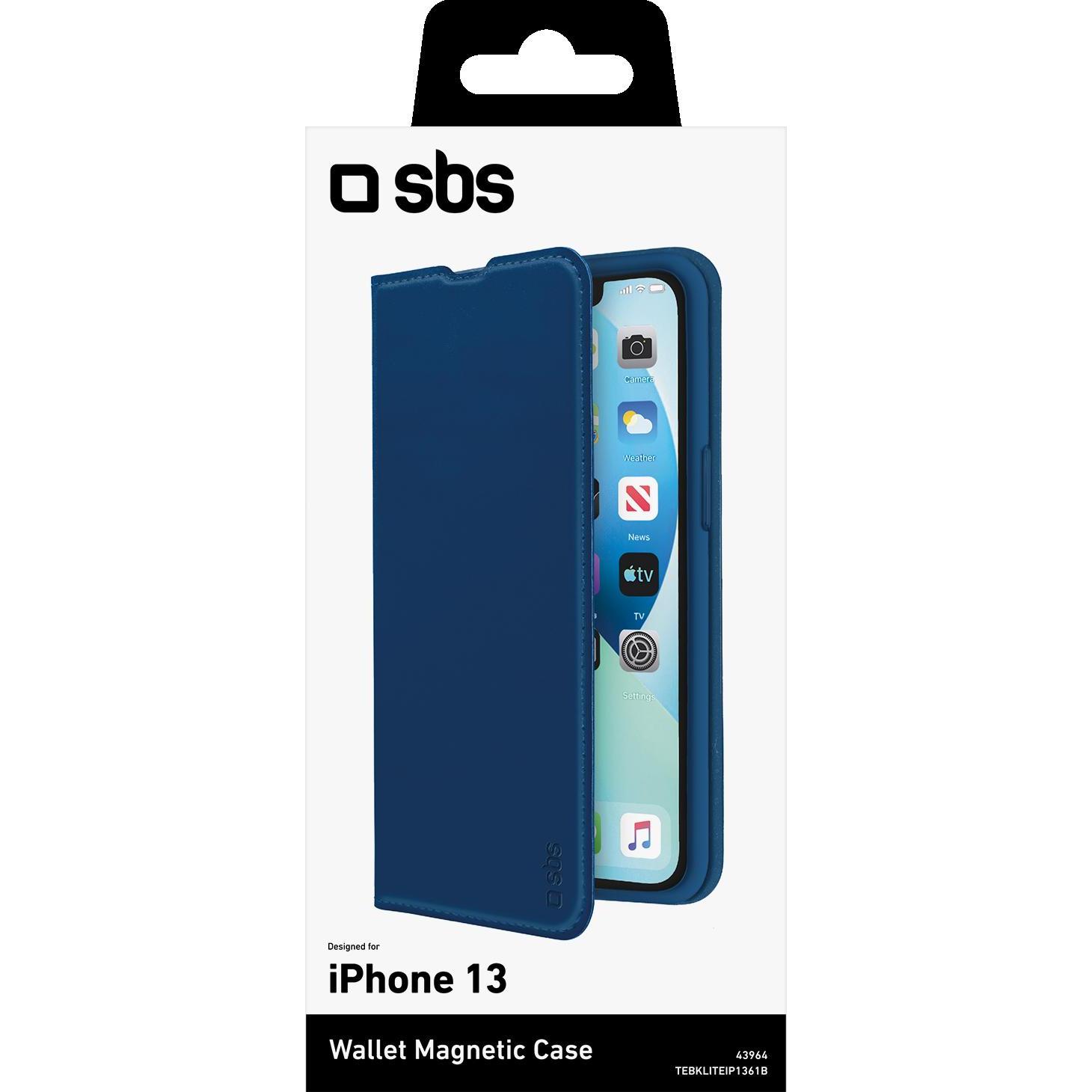 Thumbnail - SBS Bookcase Wallet Lite-Hülle (Apple iPhone 13), Smartphone Hülle, Blau
