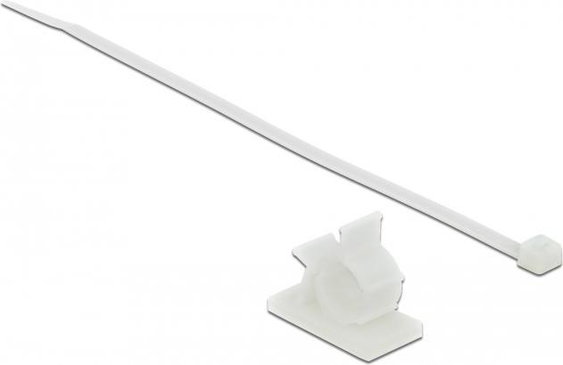 Actual product image Delock Cable tie kit - table mountable, suitable for wall mounting (37 mm, 10 pcs.)