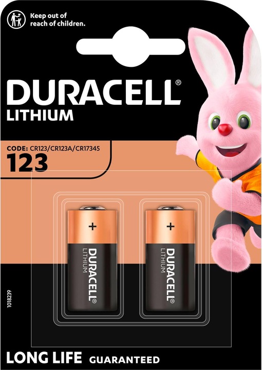 Actual product image Duracell High Power Lithium (2 pcs., CR123A, 1400 mAh)