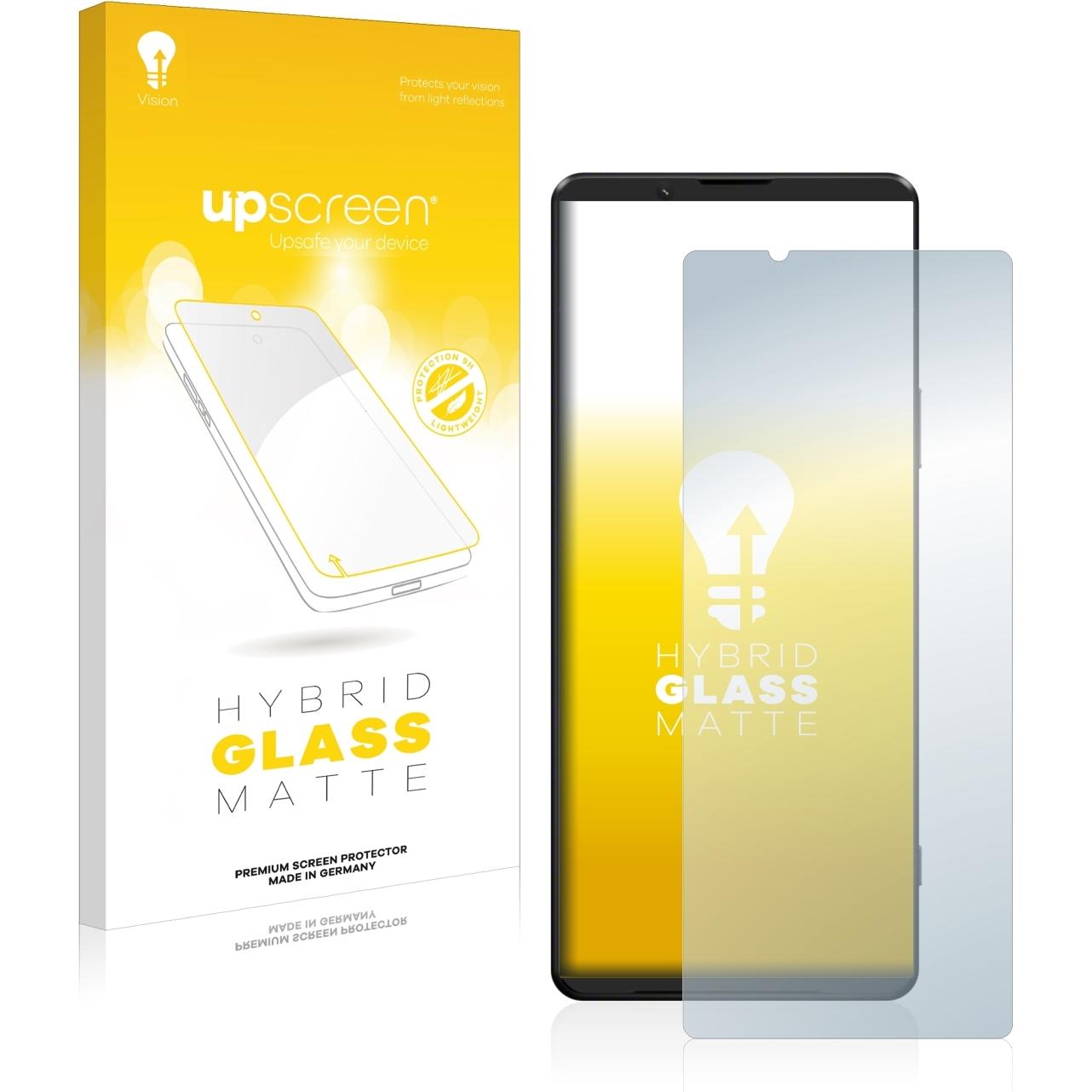 Thumbnail - upscreen Reflection Shield Panzerglasfolie Matt (1 Stück, Sony Xperia 1 III), Smartphone Schutzfolie, Grau