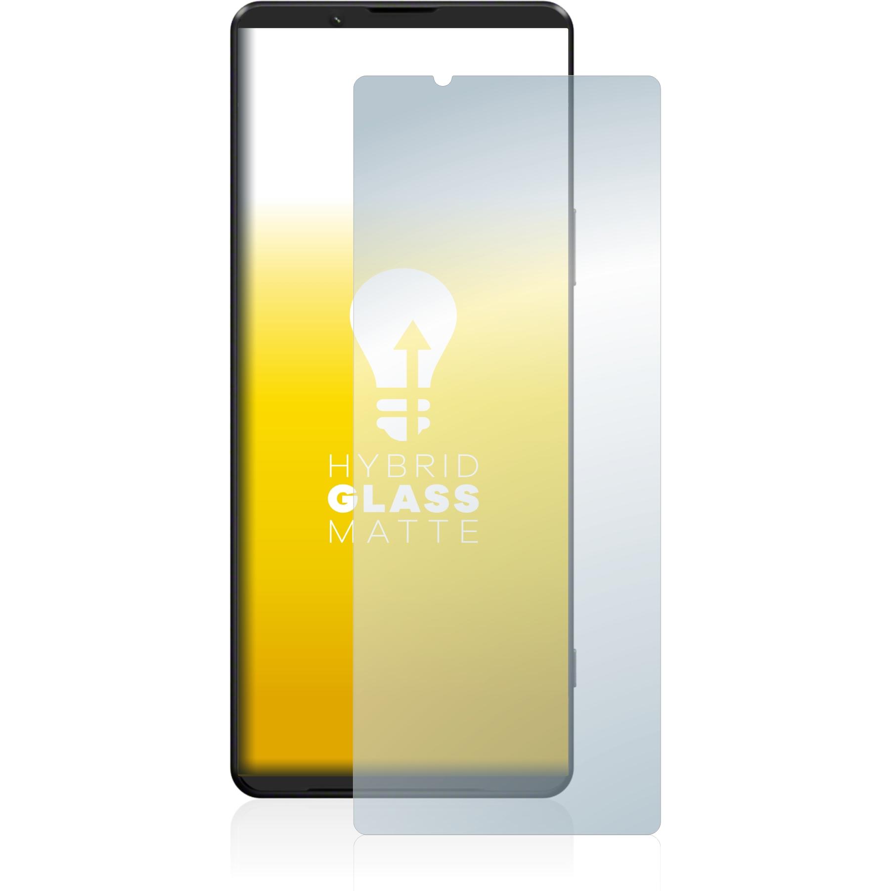 Thumbnail - upscreen Reflection Shield Panzerglasfolie Matt (1 Stück, Sony Xperia 1 III), Smartphone Schutzfolie, Grau