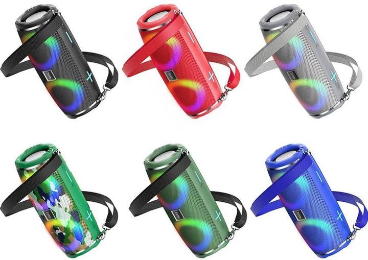 Produktbild Hoco - Wireless Speaker Sports (HC12) - Bluetooth 5.0, Shoulder Strap, 10W - Camouflage Green (2 h, Netzbetrieb)