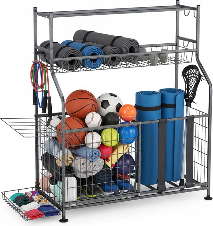 Image du produit Relaxdays Rangement des équipements sportifs