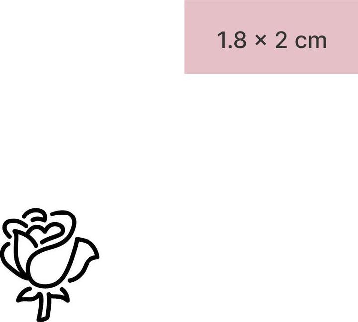 Produktbild minink Temporäres Tattoo – Kleine Rose