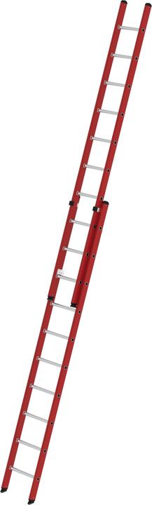 Munk Scala a pioli a 2 sezioni in vetroresina/alluminio senza traversa 2x10 pioli (Scaletta, 500 cm)