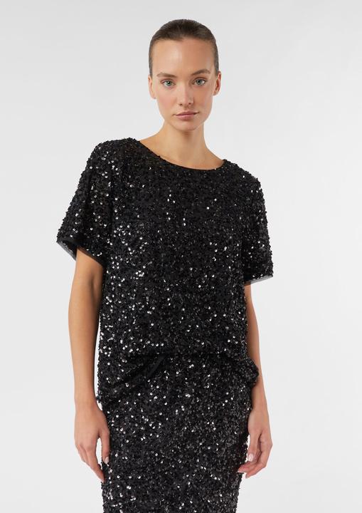 Immagine prodotto Comma Bluse Elegantes Shirt mit Allover-Pailletten (32)