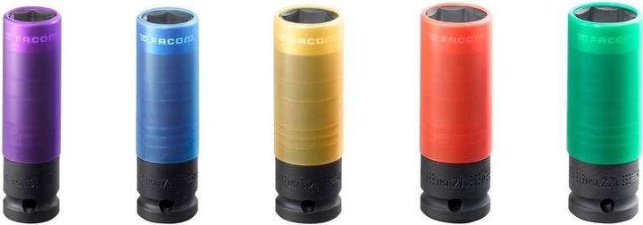 Produktbild Facom Aussen-Sechskant Steckschlüsse (15 mm, 17 mm, 19 mm, 21 mm, 22 mm)