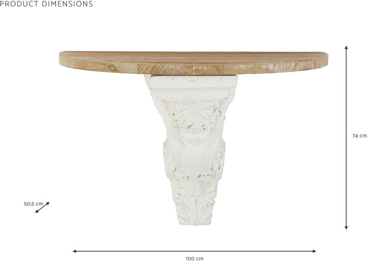 Actual product image DKD Home Decor Console 100 x 50,5 x 74 cm Fir Magnesium