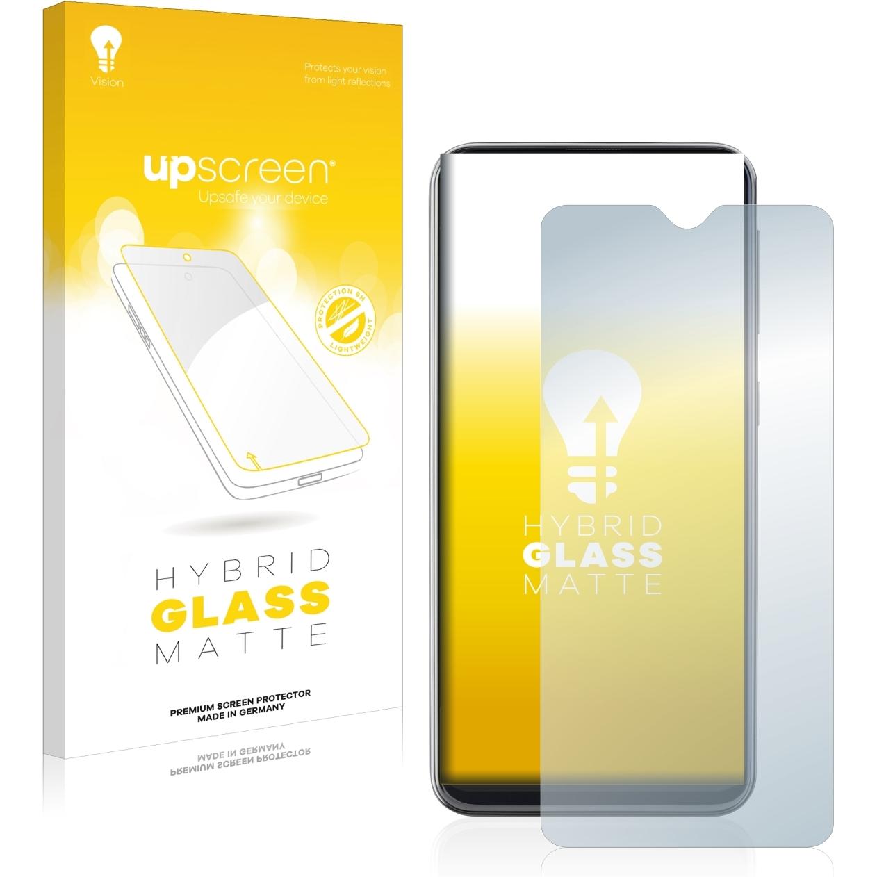 upscreen Reflection Shield Panzerglasfolie Matt (1 Stück, Samsung Galaxy A20e), Smartphone Schutzfolie, Grau