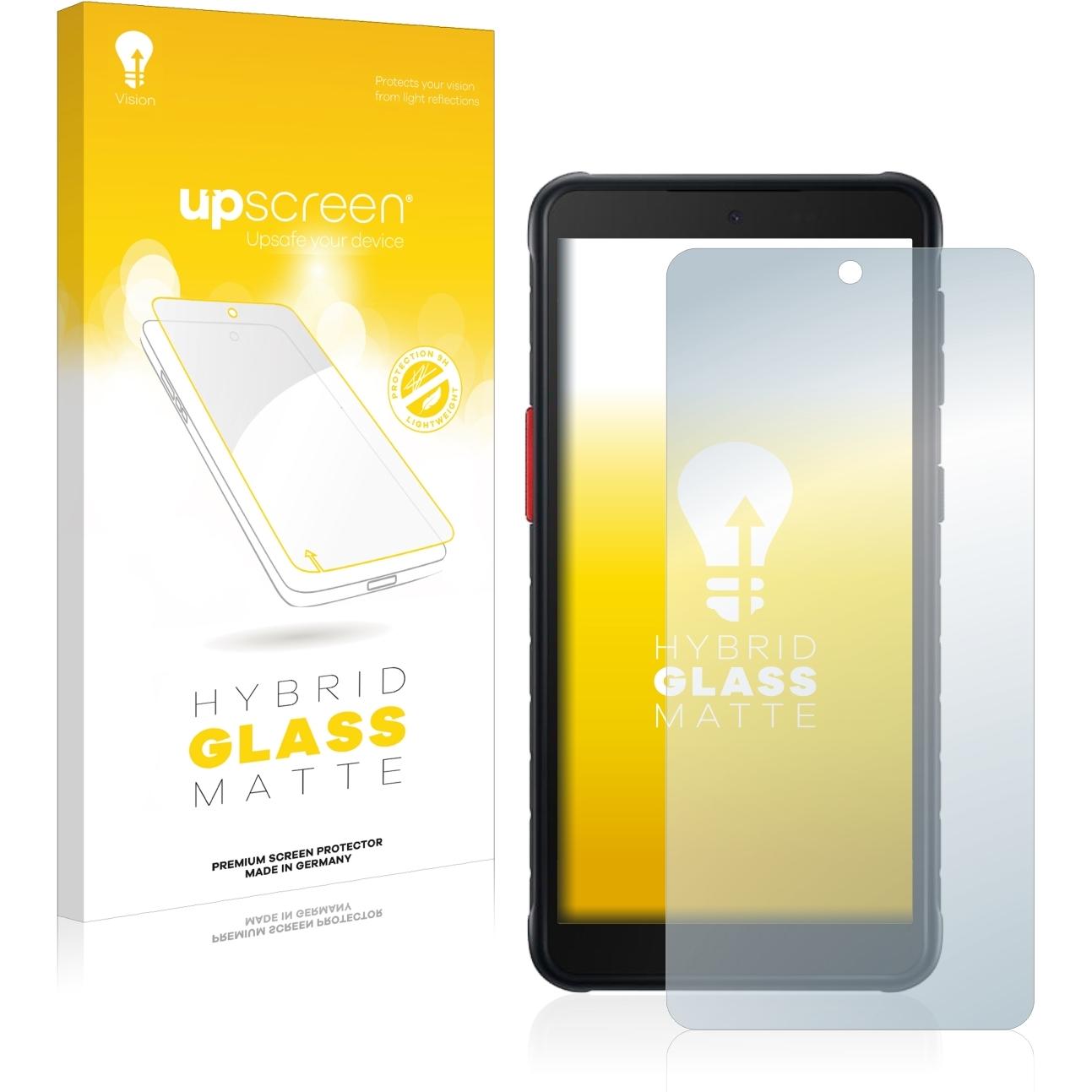 upscreen Reflection Shield Panzerglasfolie Matt (1 Stück, Samsung Galaxy S21), Smartphone Schutzfolie, Grau