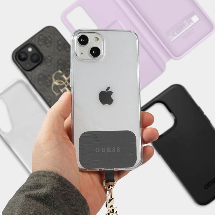 Actual product image Guess Crossbody Strap PU 4G Chain - gold / beige