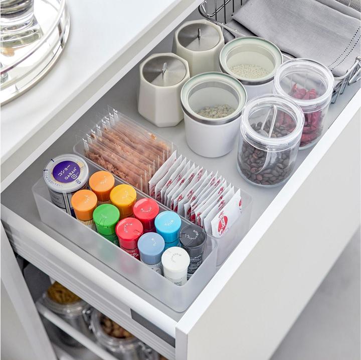 Actual product image Yamazaki Stackable organiser L deep (set of 2) TOWER