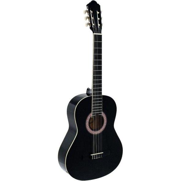 Dimavery AC-303 Klassikgitarre, schwarz (Konzertgitarre), Gitarre, Schwarz