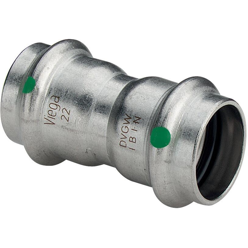 Viega, Rohrverbindungstechnik, Sanpress Inox Persfitting met 2 aansluitingen (Pressverbindung)