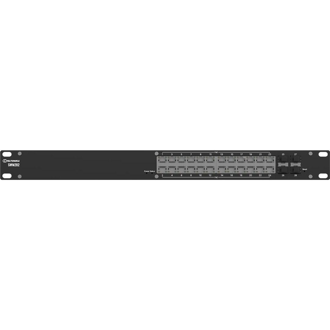 Teltonika SWM280 24-ports rack (24 porte), Switch di rete, Nero