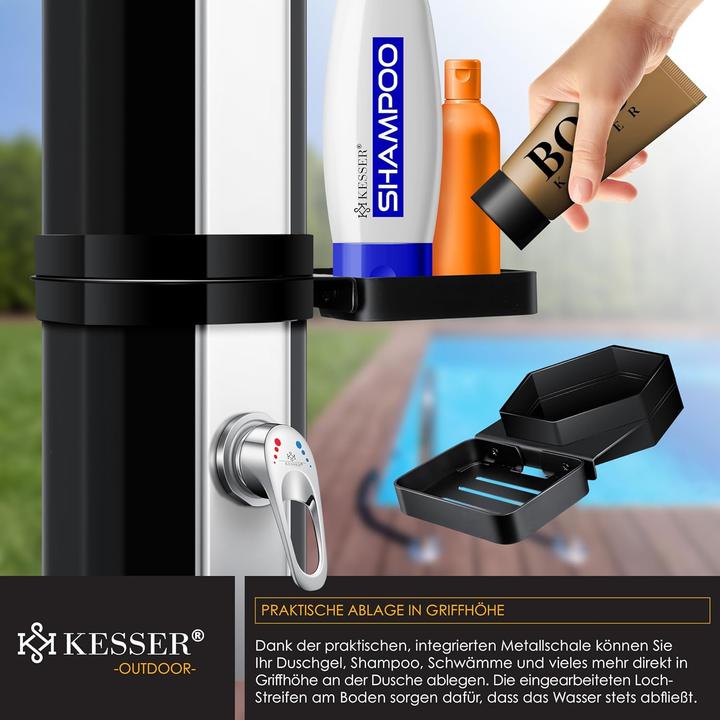 Produktbild Kesser Solardusche mit Regenduschkopf