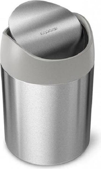 Simplehuman Abfalleimer 1.5 l, Silber (1.50 l)