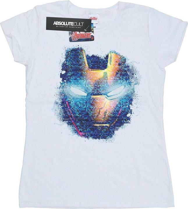 Immagine prodotto Iron Man Distressed Head Maglietta Donna (XXL)