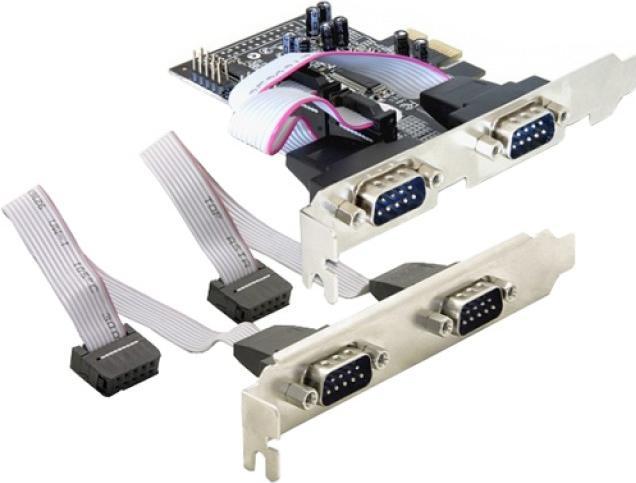 Delock 4 x Seriell PCI Express Karte