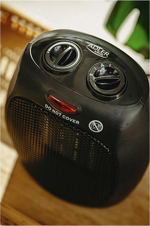 Actual product image Adler AD 7702 Indoor Stainless Steel Electric Space Heater Fan (1500 W)