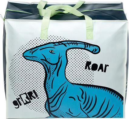 Produktbild Bekos Grosse Aufbewahrungstasche aus recyceltem Plastik – Dino T-Rex & Roar (55 cm)