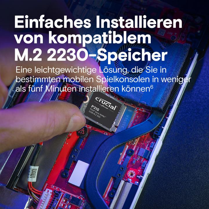 Actual product image Crucial P310 (2000 GB, M.2 2230)