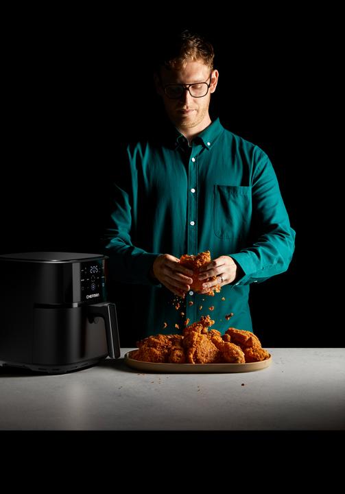 Produktbild Chefman TurboFry Touch - Digitale 5.7-Heissluftfritteuse mit Sichtfenster
