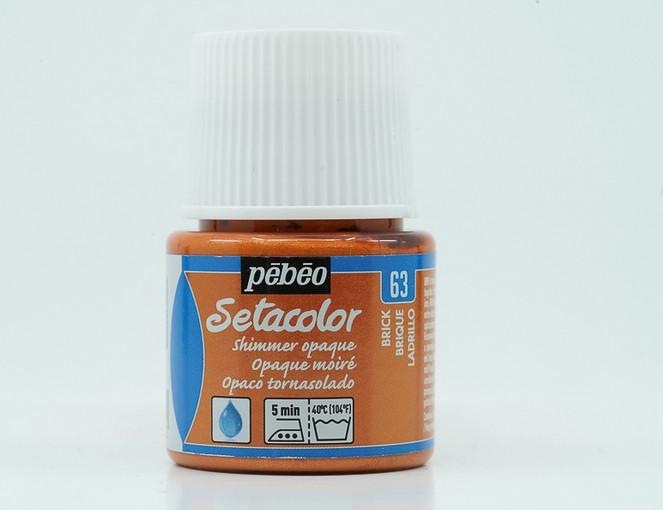 Actual product image Pebeo Setacolor Opaque (Shimmering brick red, 45 ml)