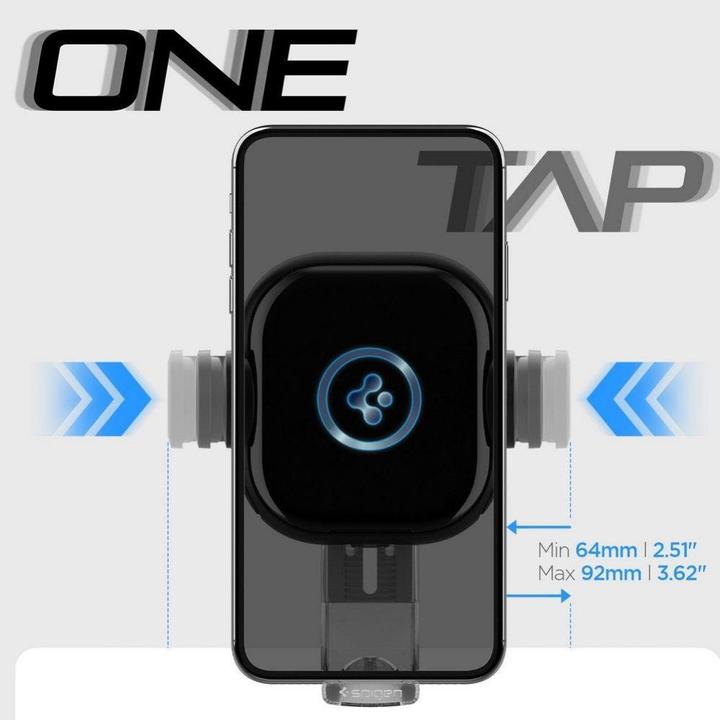Image du produit Spigen Support voiture avec chargeur UTS35W Onetap Support voiture universel pour pare-brise et tableau de