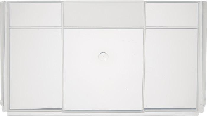 Produktbild LA-KA-PE Trennwand für Regalkasten B. 230 mm PP transparent, geschlossen (23 cm, 18 cm)