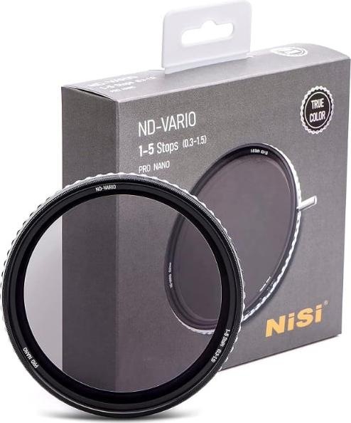 Actual product image Nisi Vario Gray Filter True Color 1.5-5Stops (43 mm, Neutral density filter)