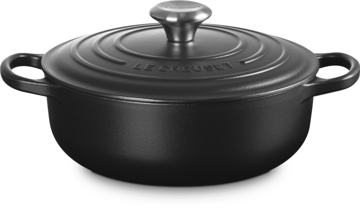 Produktbild Le Creuset Sauteuse Sig 24 cm Schwarz (24 cm, Bräter + Schmortopf, Gusseisen)
