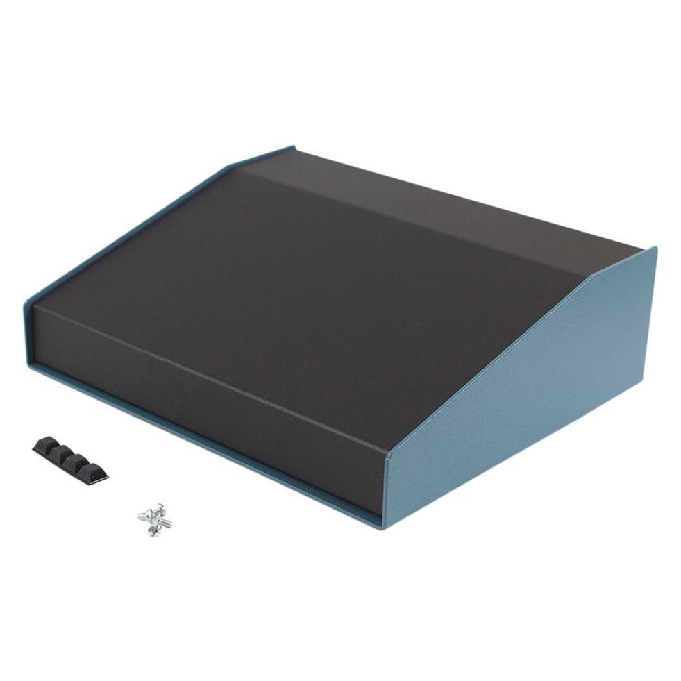 Hammond Pult-Gehäuse 217 x 254 x 81 Aluminium Blau, Schwarz 1456KH3BKBU 1 St. (1456KH3B (Gehäuse), E