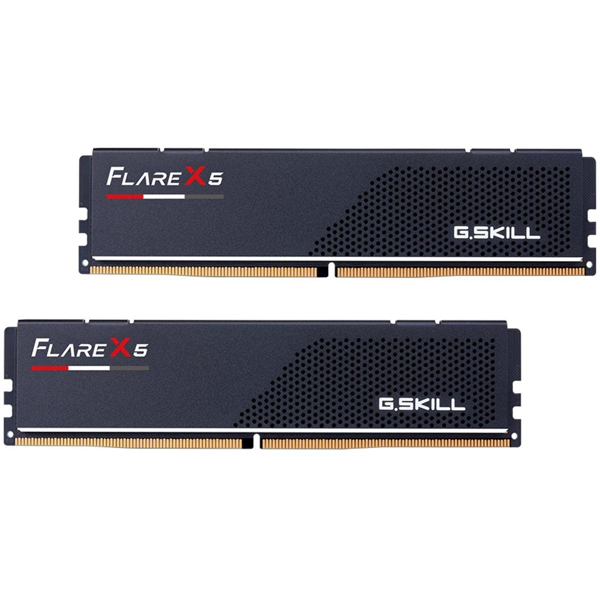G.skill Nero Ram Gskill D5 6000 16Gb C30 Flare X5 K2 (2 X 8Gb, 6000 Mhz, Ram Ddr5, Dimm), Memoria Ram,